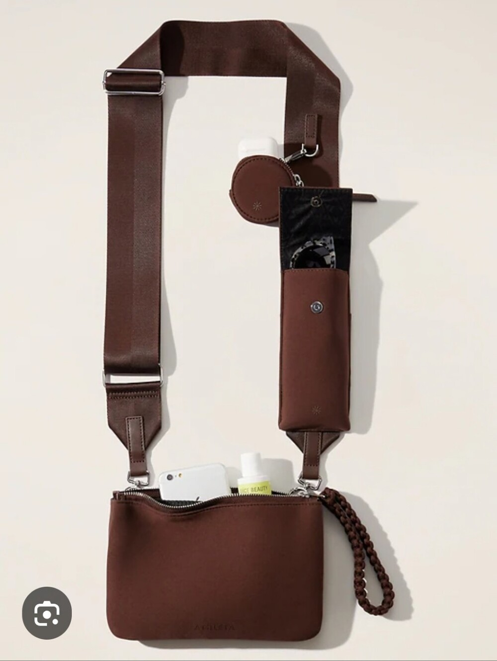 Athleta Pochette Bag Brown